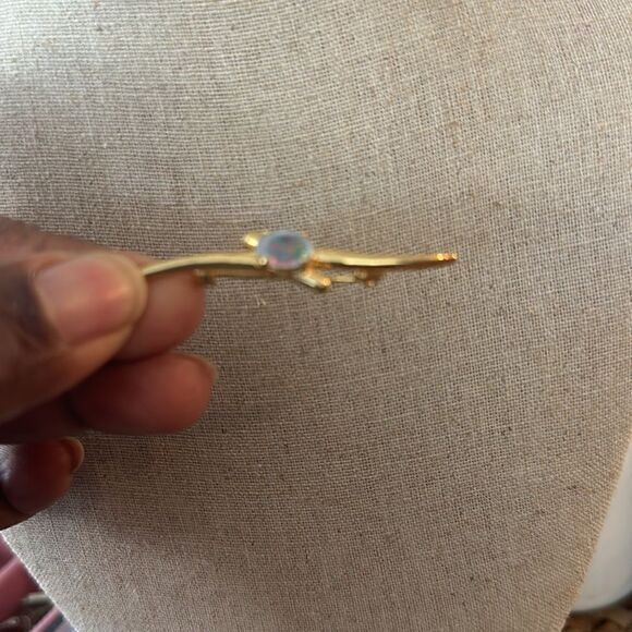 Vintage Sterling Silver Gold Broche/Pin - Picture 2 of 5